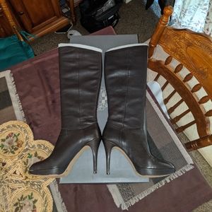 Vince Camuto dark roast retro sheep boots